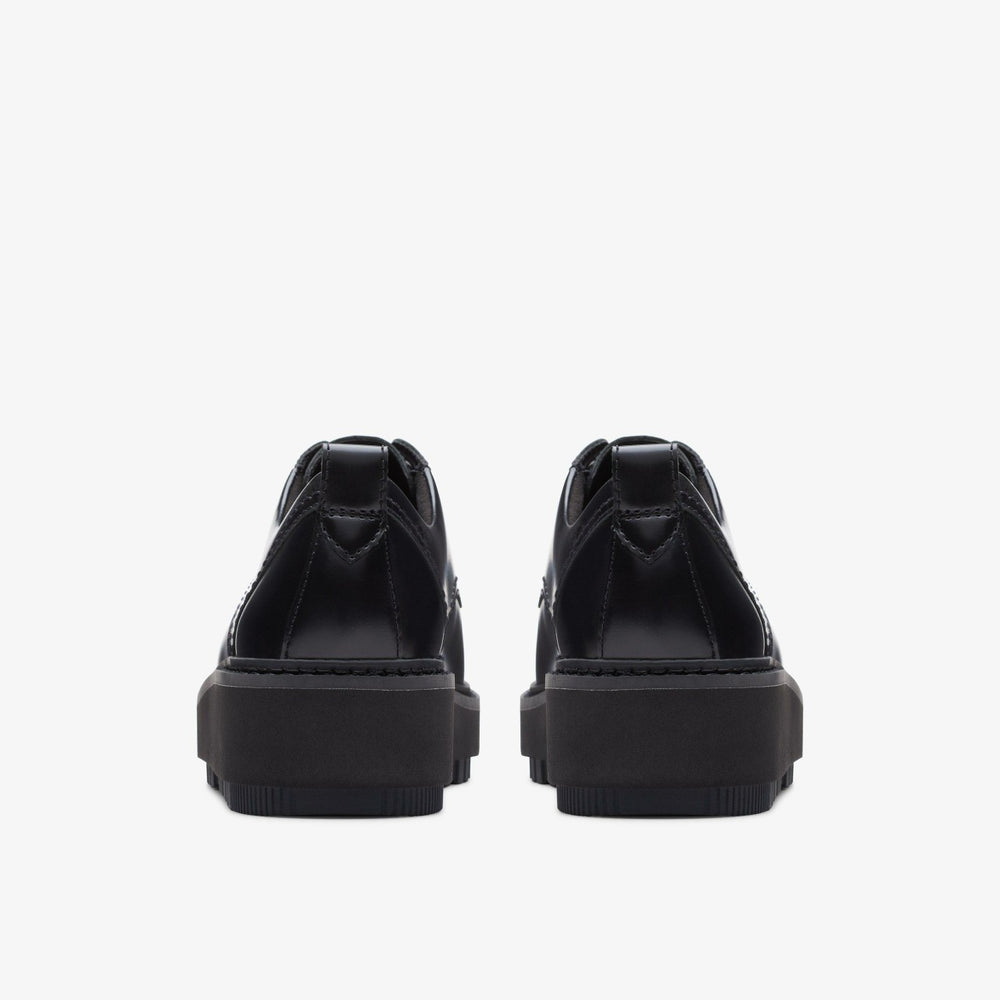 Orianna W Derby Black Leather | Clarks Sale - Women