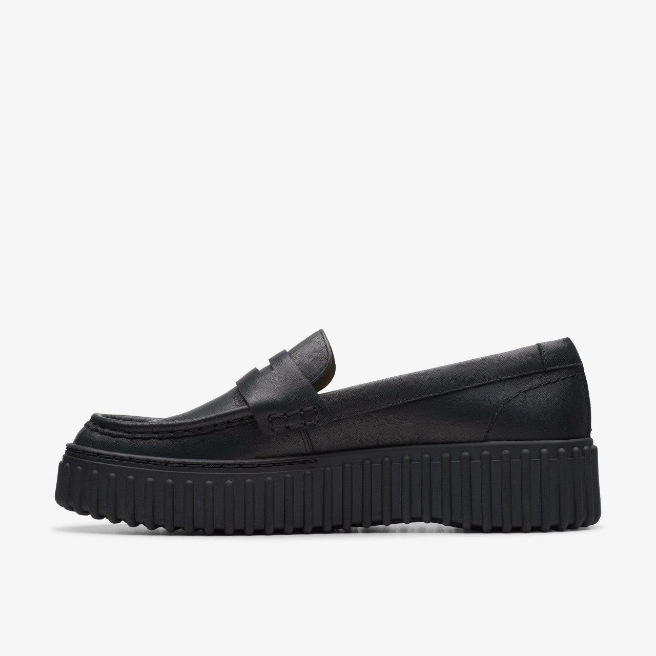 Torhill Penny Loafer Black Leather | Clarks outlet - Women