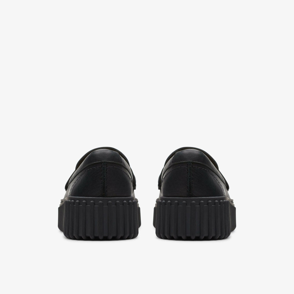 Torhill Penny Loafer Black Leather | Clarks outlet - Women