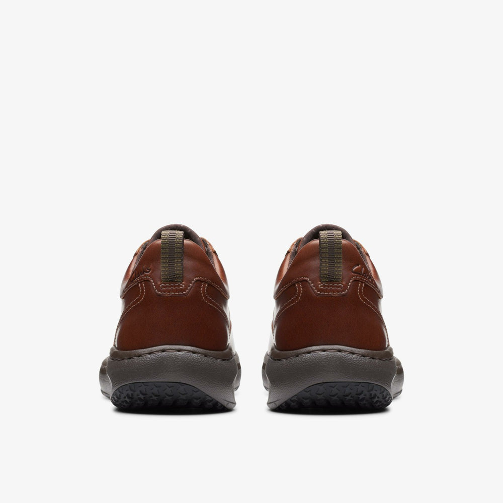 Clarks Pro Lace Dark Tan Leather | Clarks on Sale - Men