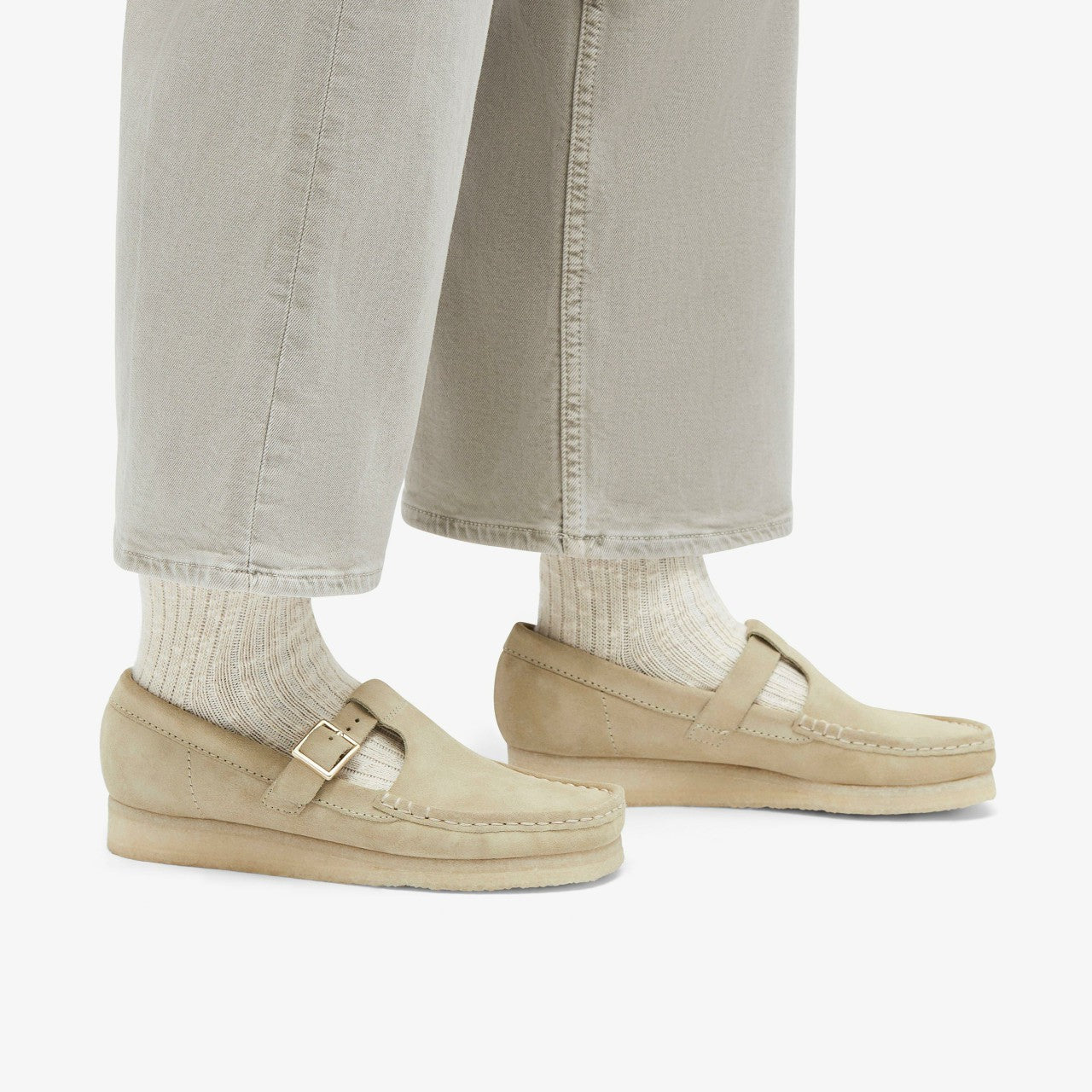 Wallabee T Bar Maple Suede | Clarks discount - Women