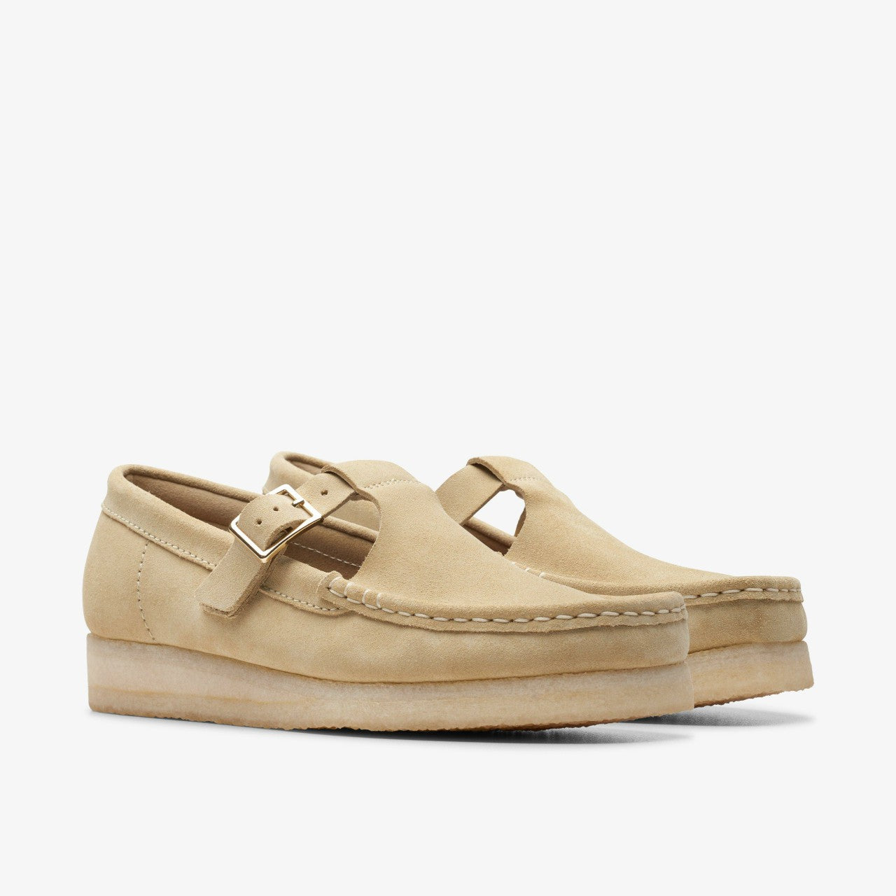 Wallabee T Bar Maple Suede | Clarks discount - Women