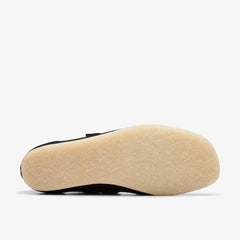 Wallabee T Bar Black Suede | Clarks on Sale - Women