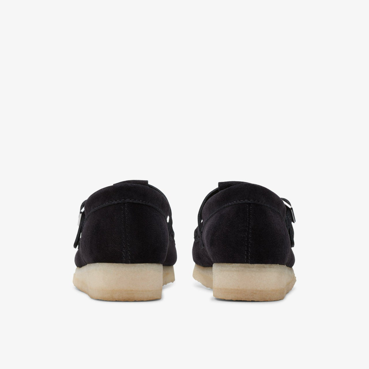 Wallabee T Bar Black Suede | Clarks on Sale - Women