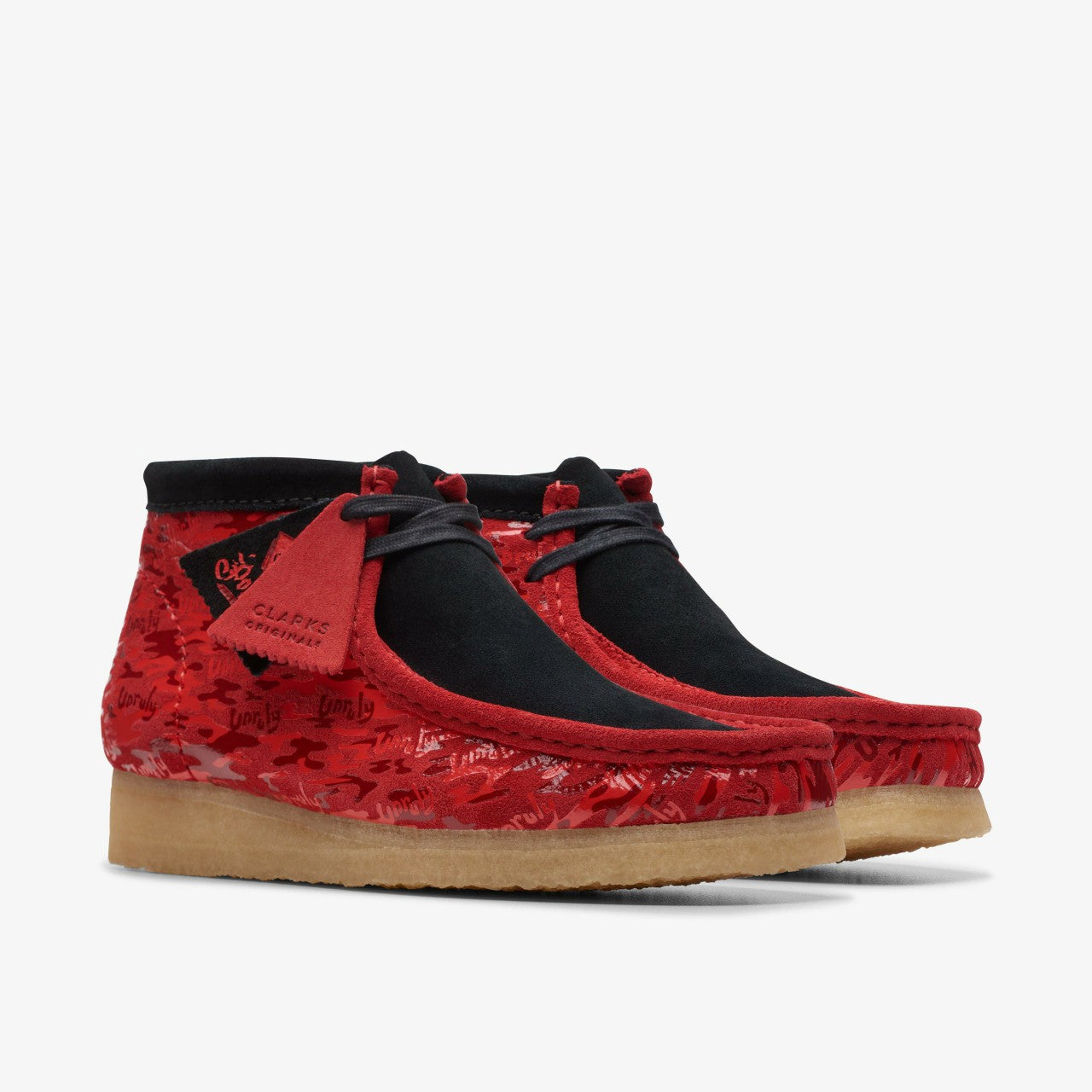 Wallabee Boot Red Camouflage | Clarks on Sale - Men