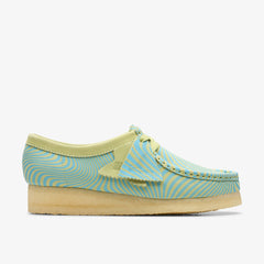 Wallabee Blue / Lime Print | Clarks online - Women