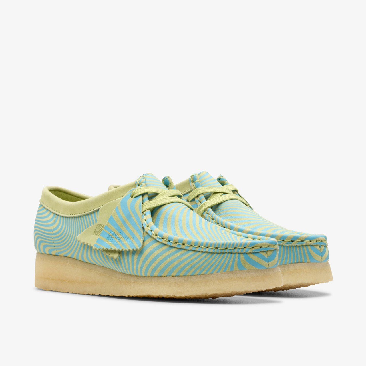 Wallabee Blue / Lime Print | Clarks online - Women