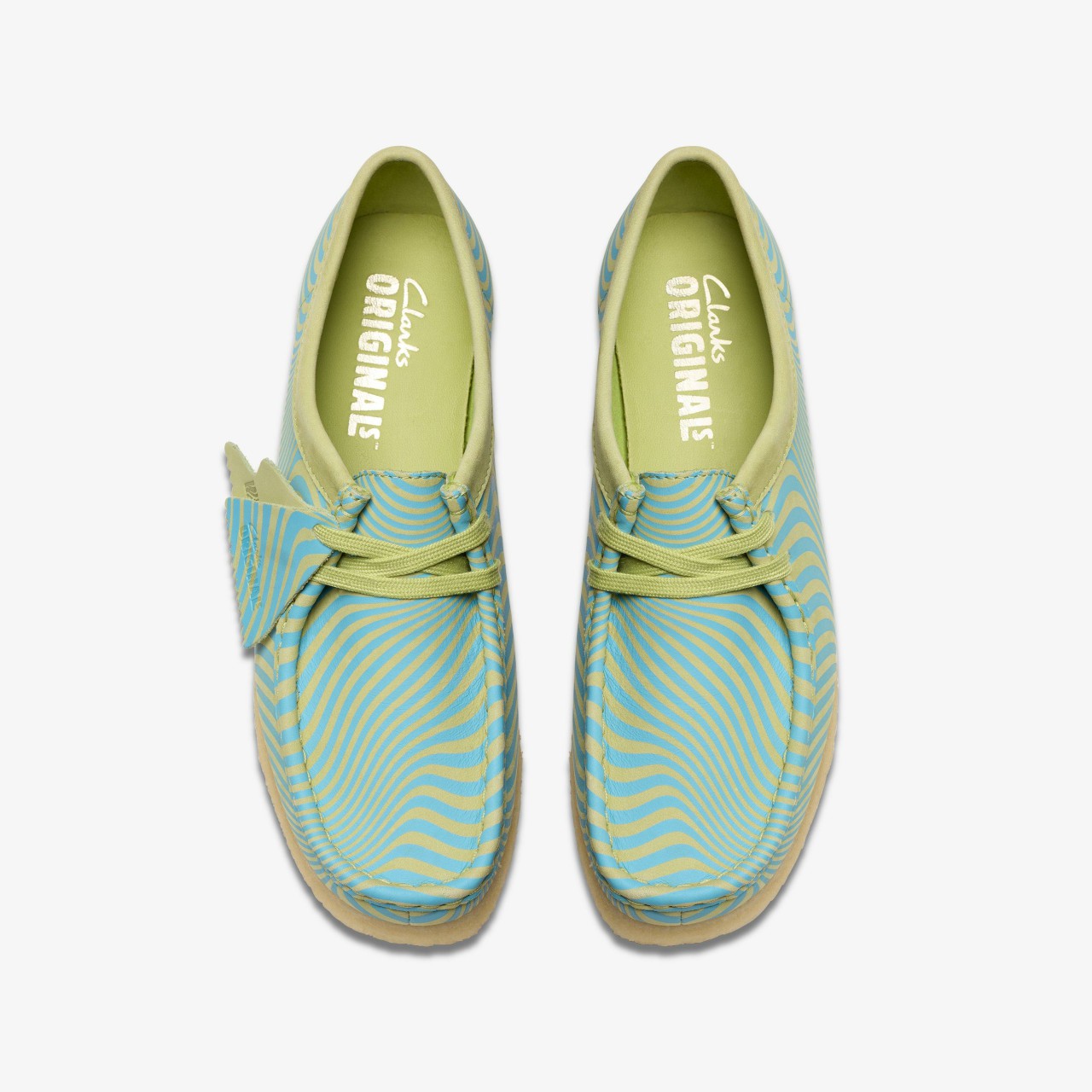 Wallabee Blue / Lime Print | Clarks online - Women