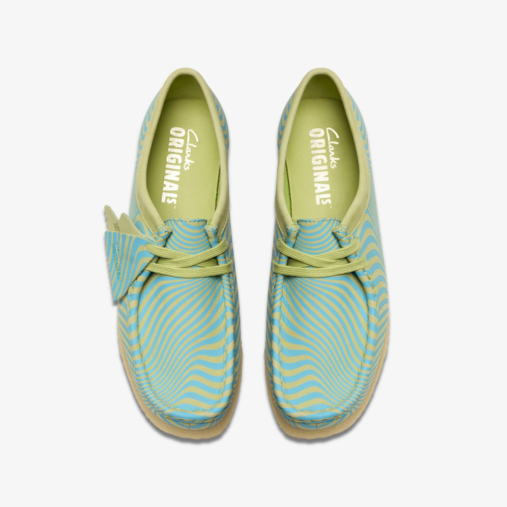Wallabee Blue / Lime Print | Clarks online - Women