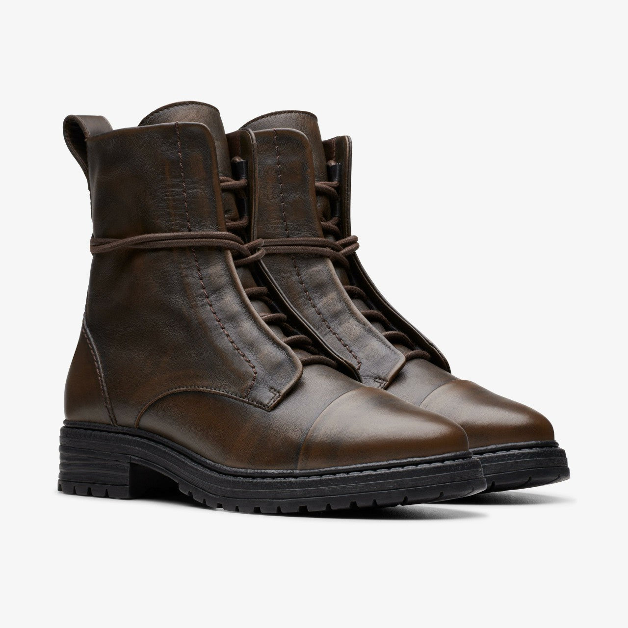 Rixley Lace Dark Brown Leather | Clarks for sale - Women