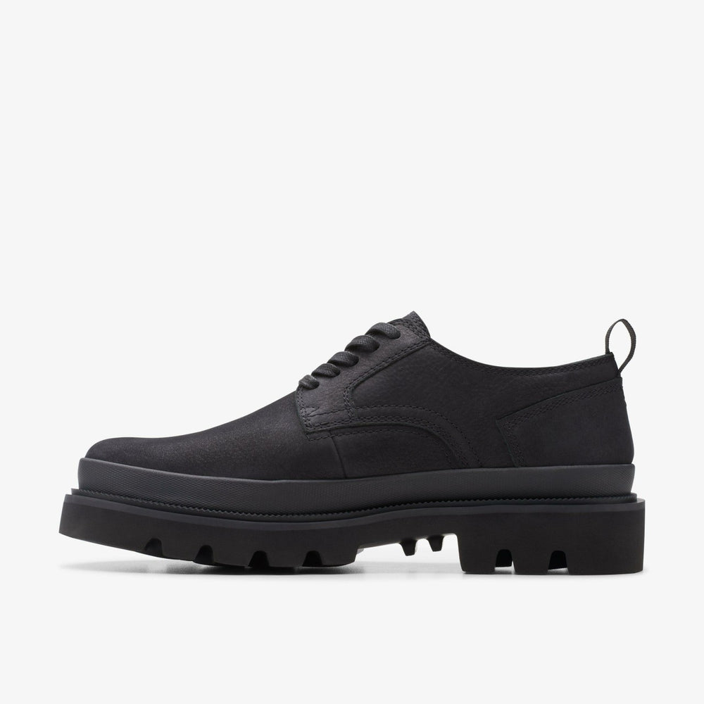 Badell Lace Black Nubuck | Clarks outlet - Men