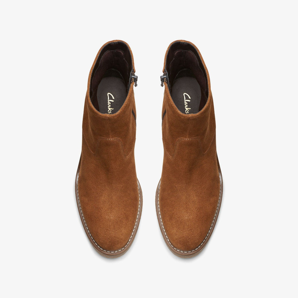Colden Up Dark Tan Suede | Clarks online - Women