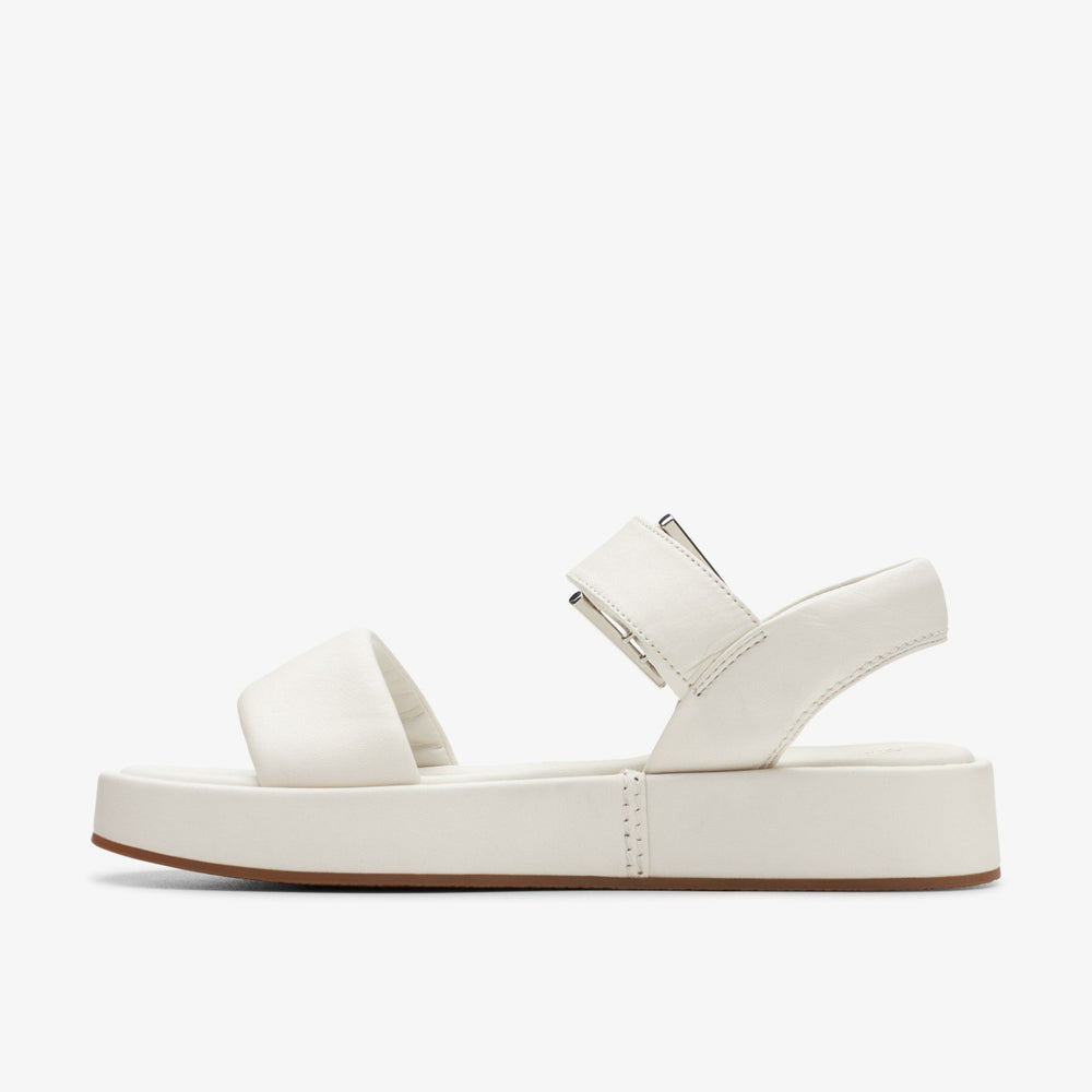 Alda Strap Off White Leather | Clarks on Sale - Women