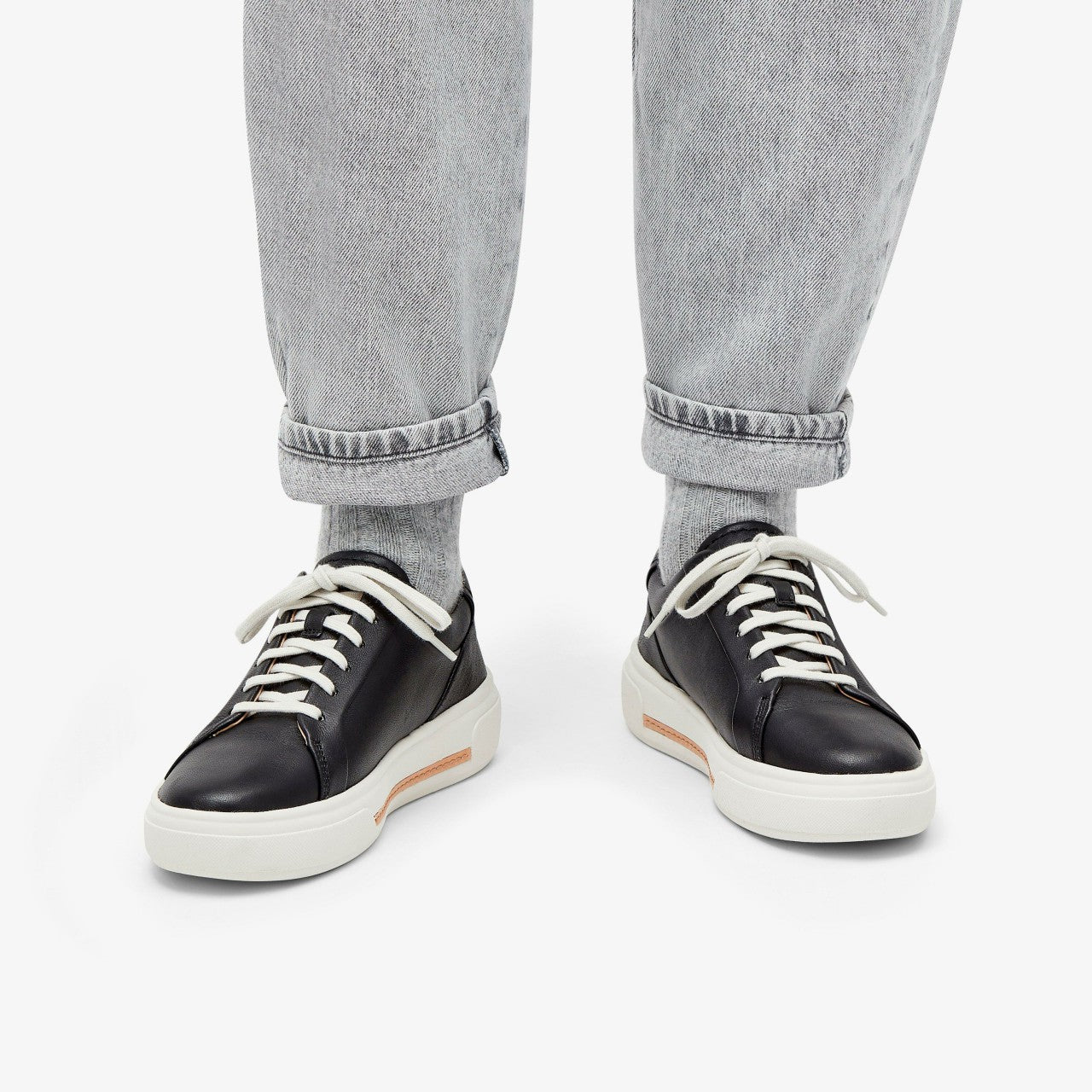 Hollyhock Walk Black Leather | Clarks online - Women