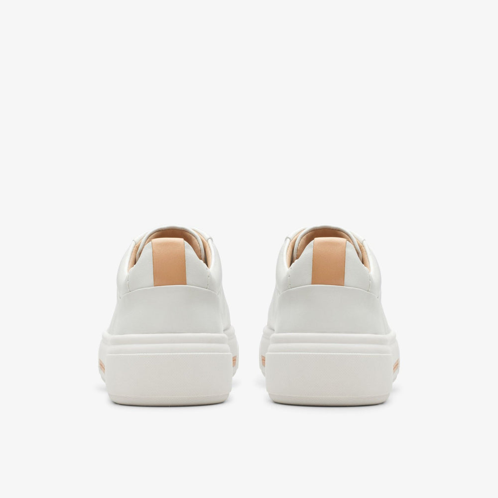 Hollyhock Walk Off White Leather | Clarks on Sale - Women