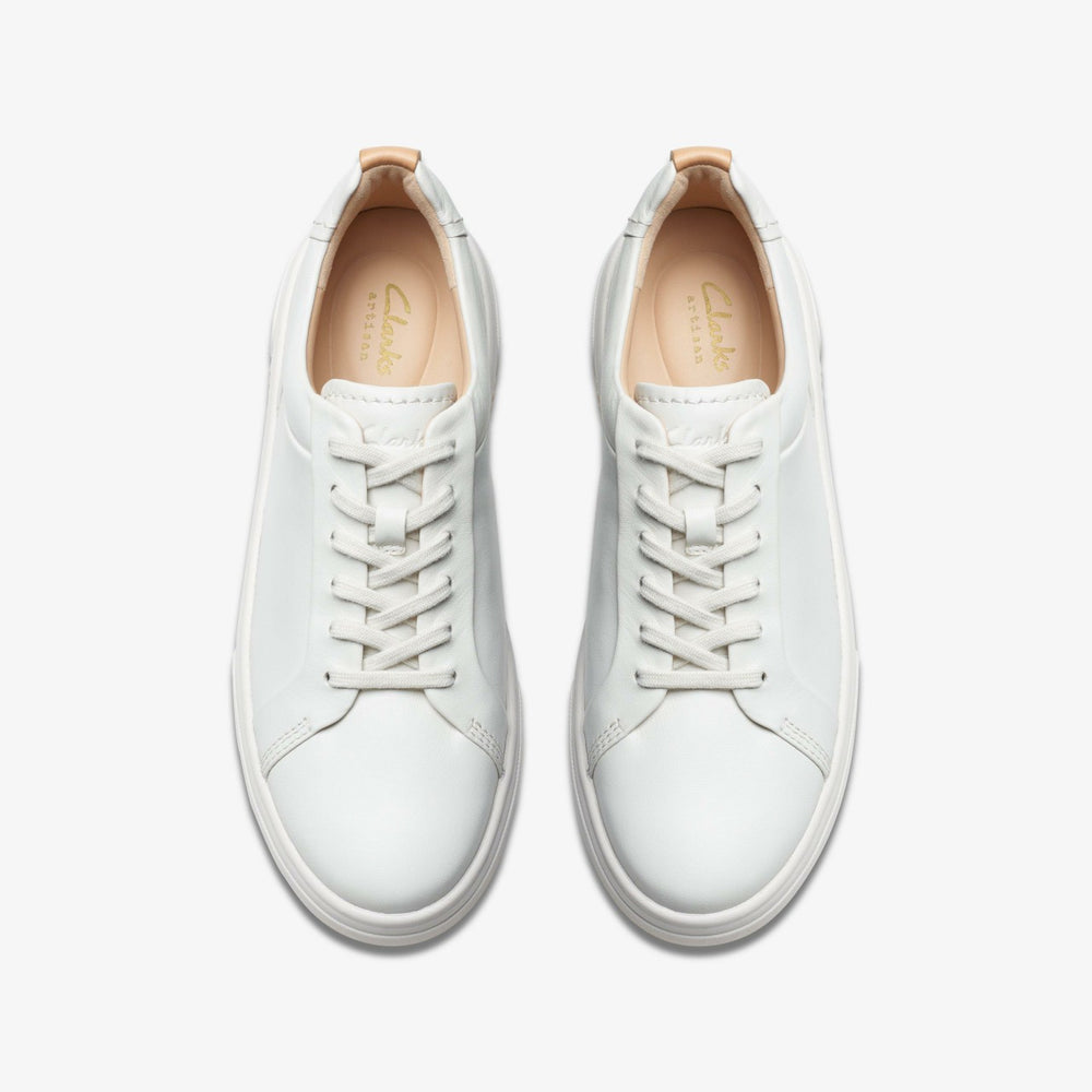 Hollyhock Walk Off White Leather | Clarks on Sale - Women