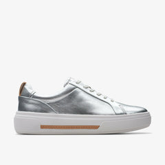 Hollyhock Walk Silver Leather | Clarks for sale - Women