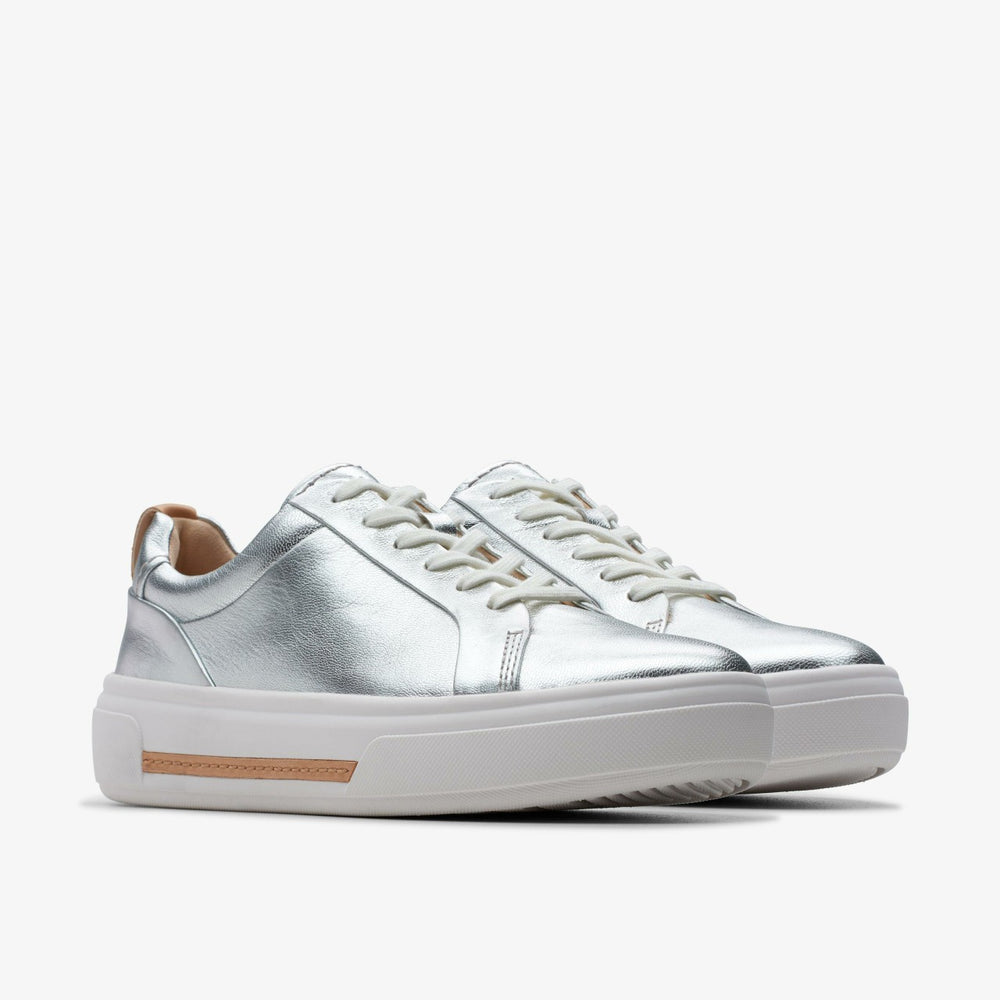 Hollyhock Walk Silver Leather | Clarks for sale - Women