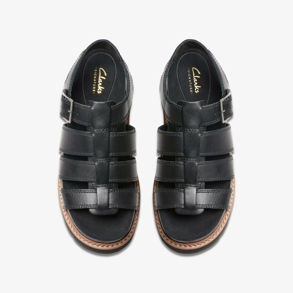 Orianna Twist Black Leather | Clarks for sale - Women