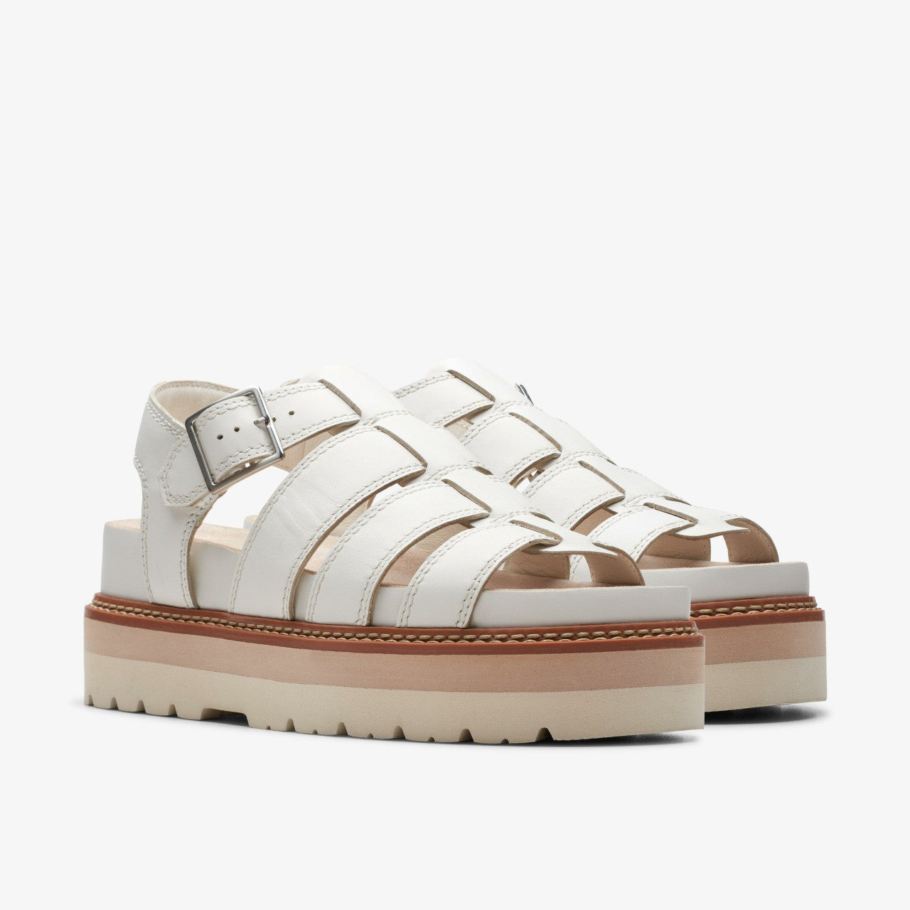 Orianna Twist Off White Leather | Clarks Sale - Women