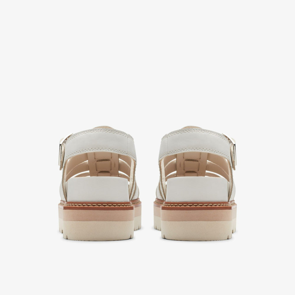Orianna Twist Off White Leather | Clarks Sale - Women
