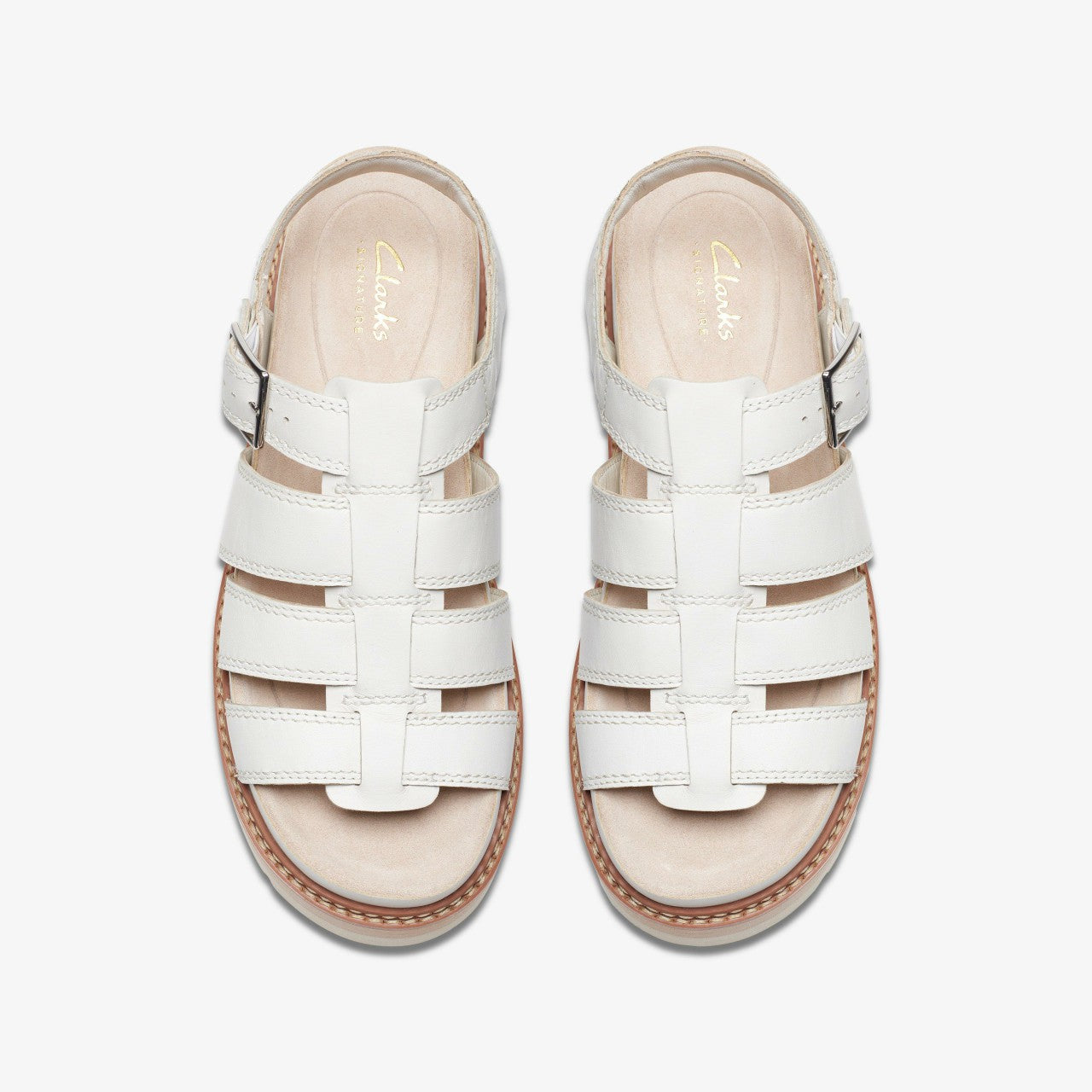 Orianna Twist Off White Leather | Clarks Sale - Women