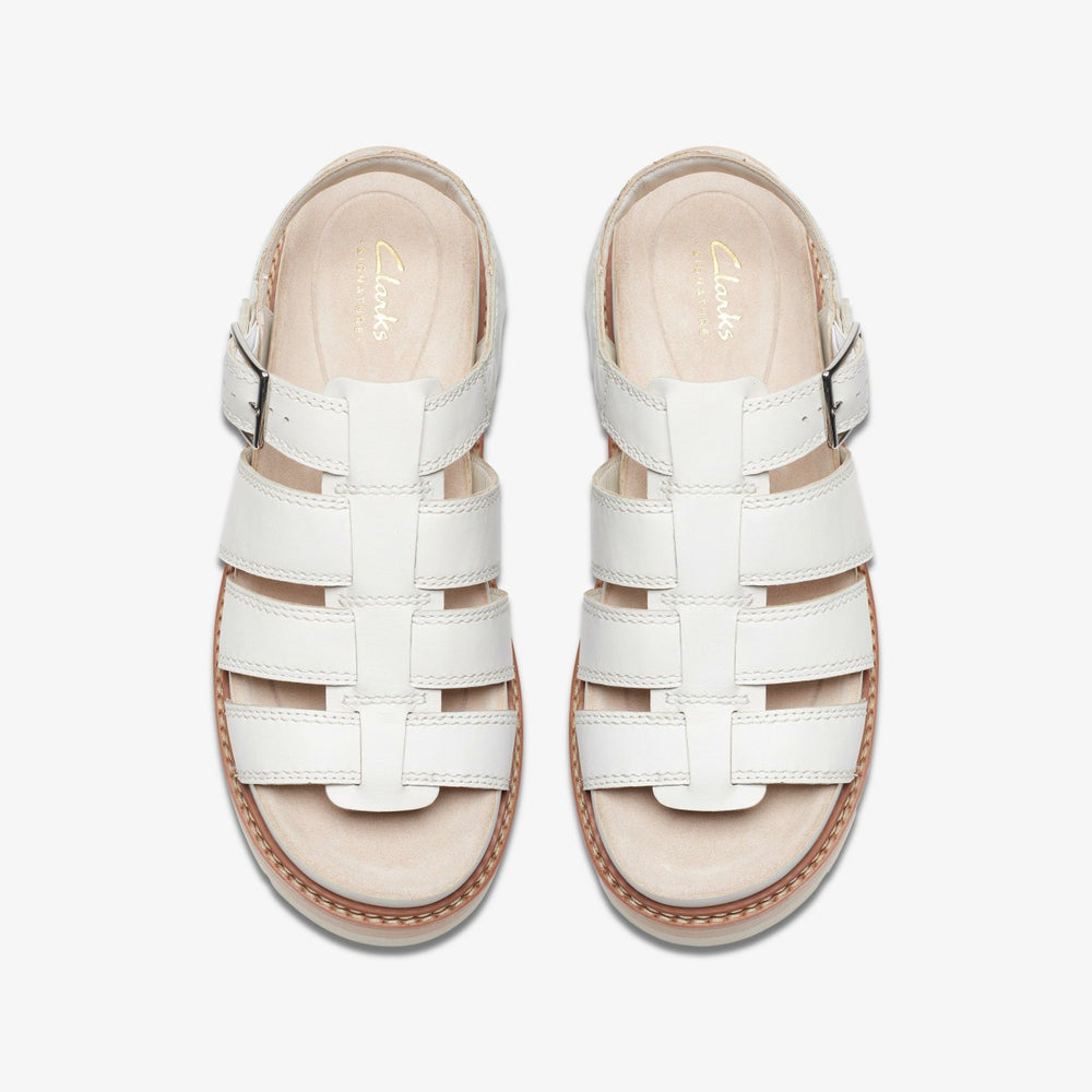 Orianna Twist Off White Leather | Clarks Sale - Women