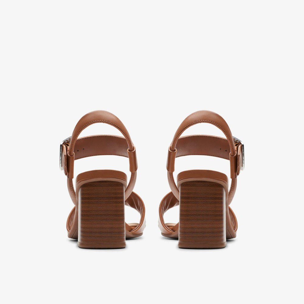 Siara 65 Buckle Tan Leather | Clarks discount - Women