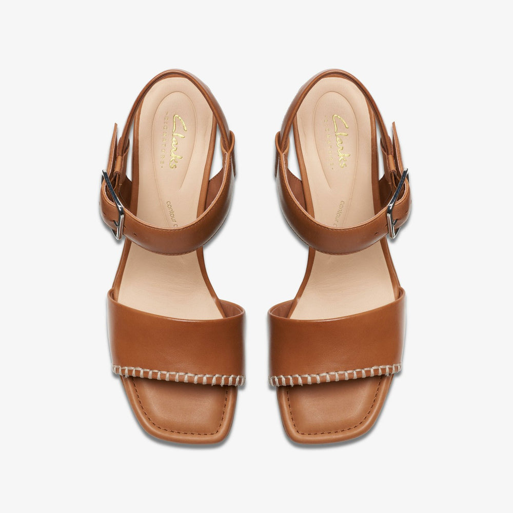 Siara 65 Buckle Tan Leather | Clarks discount - Women