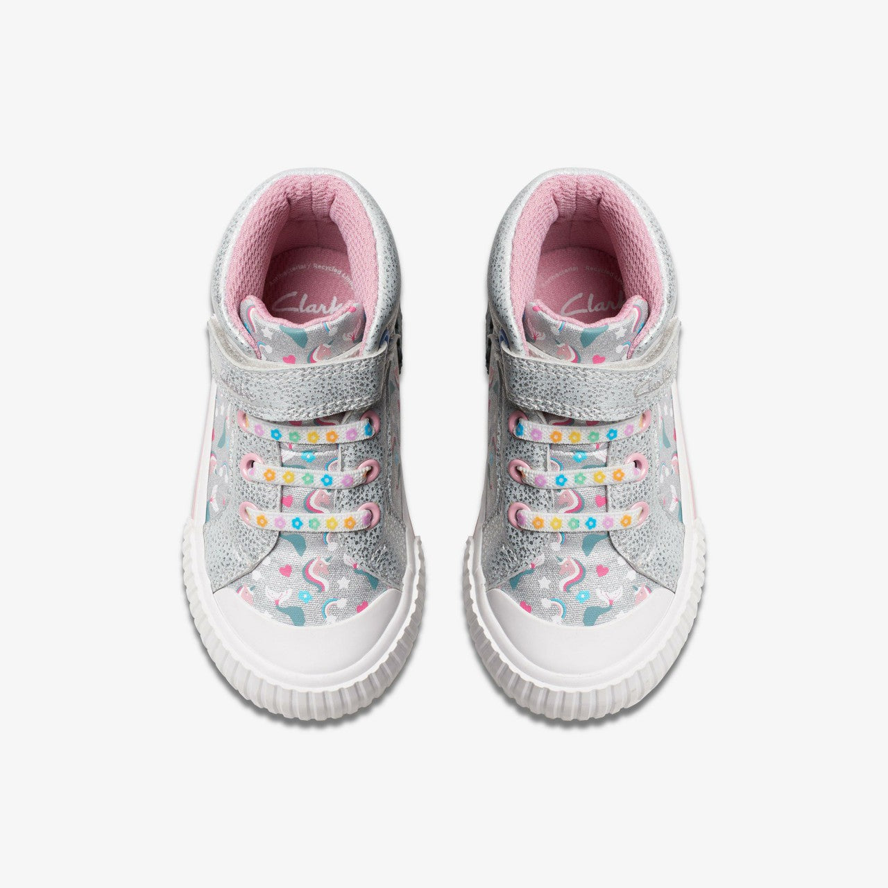 Foxing Halo Hi Toddler Silver | Clarks Sale - Kids