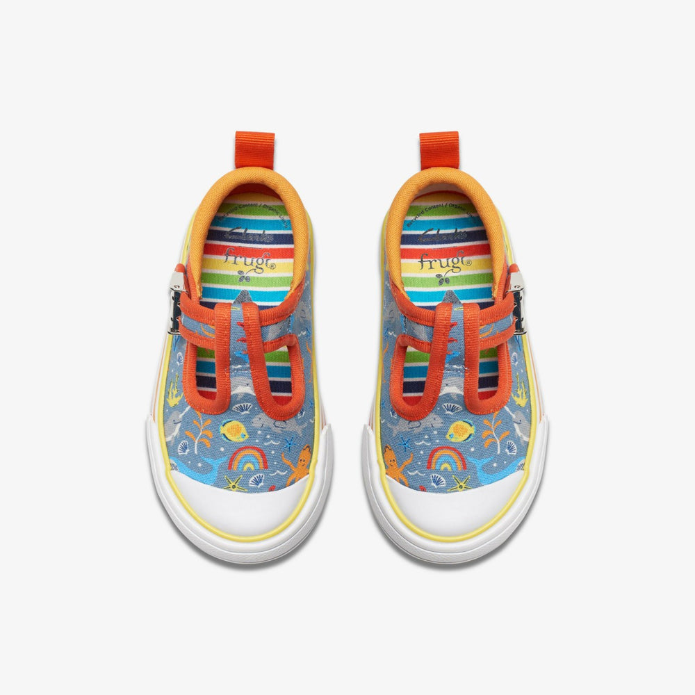 Foxing Fish Toddler Grey Print | Clarks on Sale - Kids