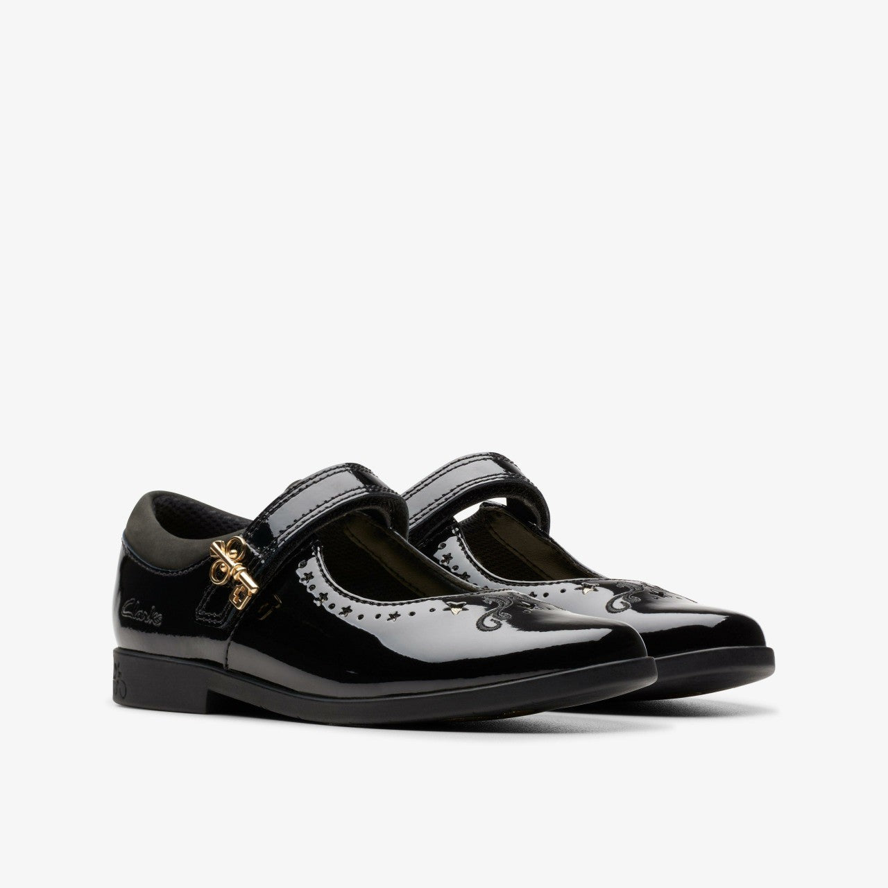 Lock Magic Kid Black Patent | Clarks for sale - Kids