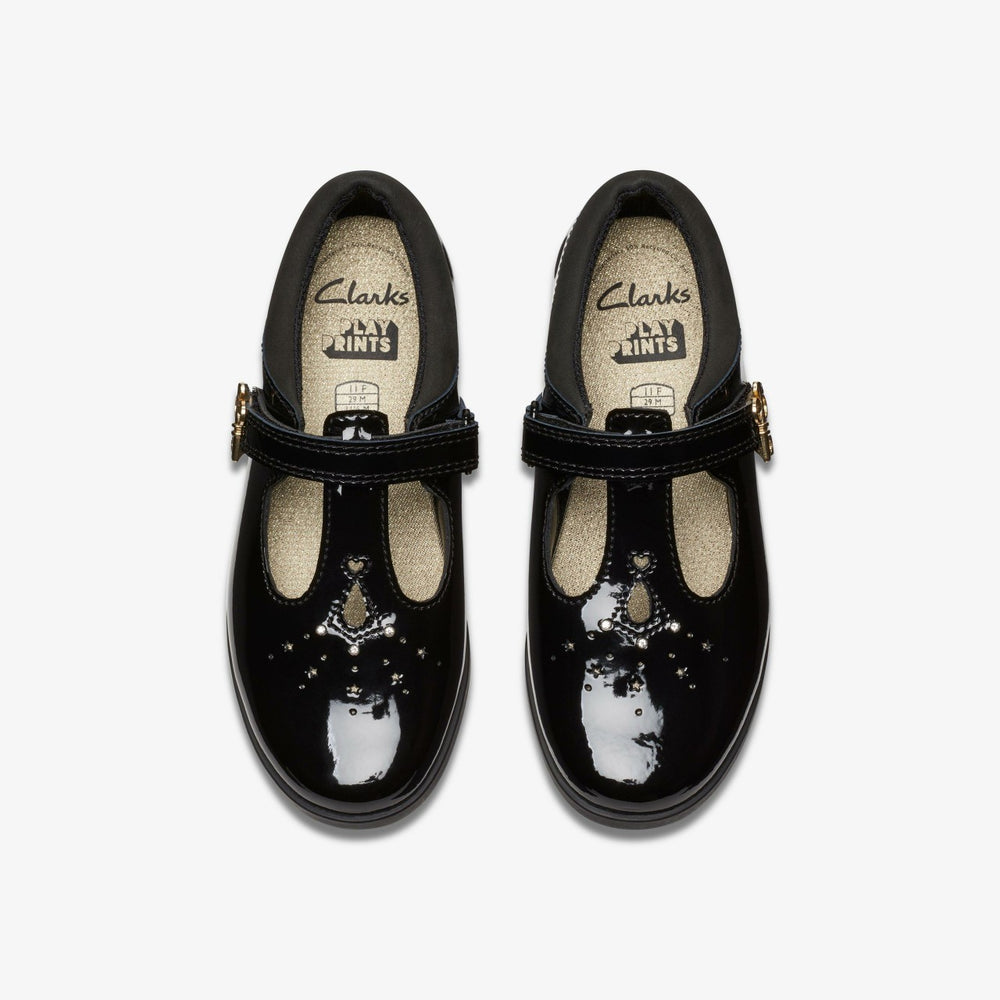 Lock Shine Kid Black Patent | Clarks online - Kids