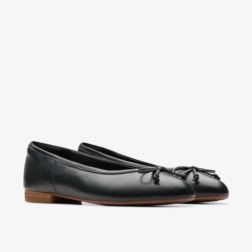 Fawna Lily Black Leather | Clarks for sale - Women