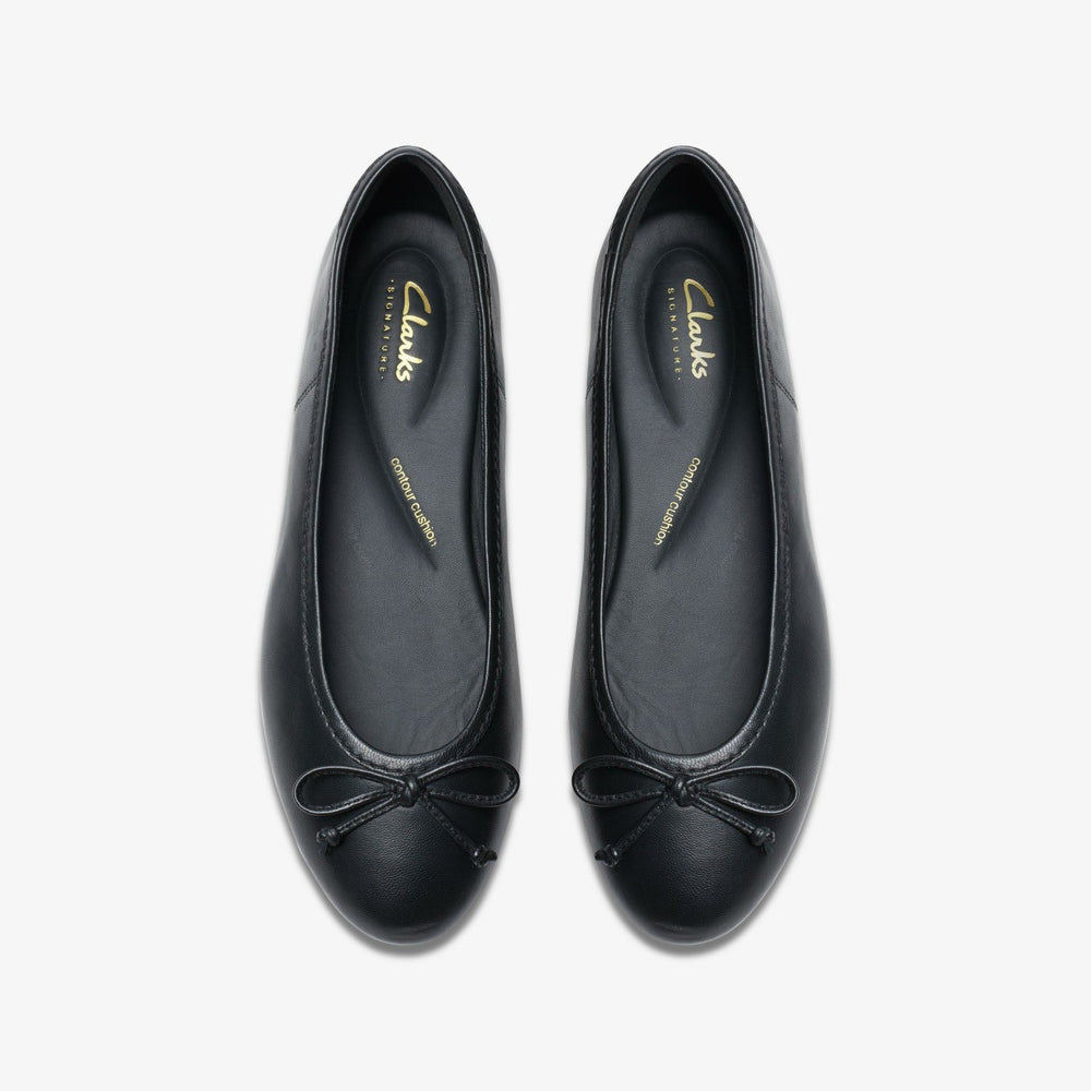 Fawna Lily Black Leather | Clarks for sale - Women