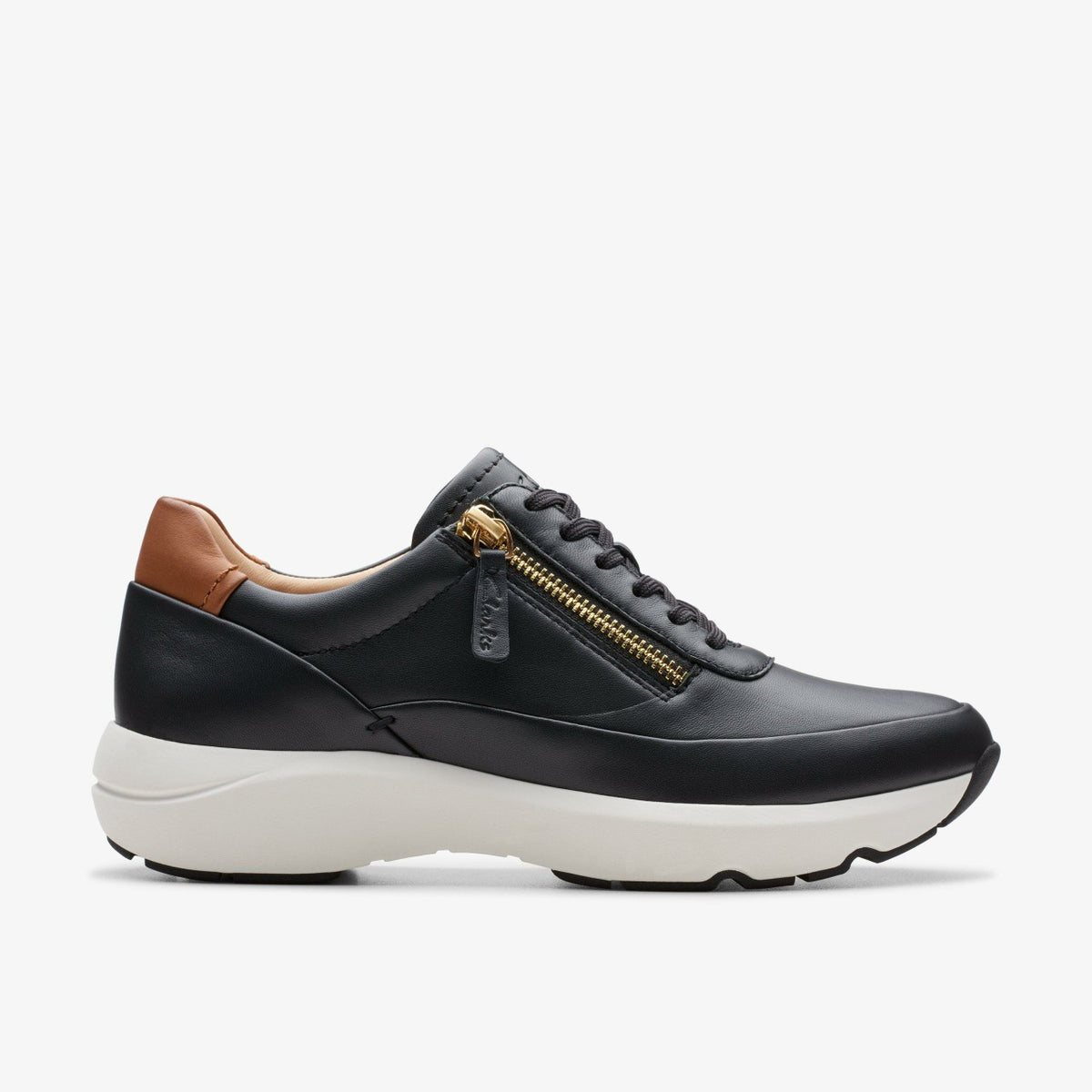 Tivoli Zip Black Leather | Clarks online - Women
