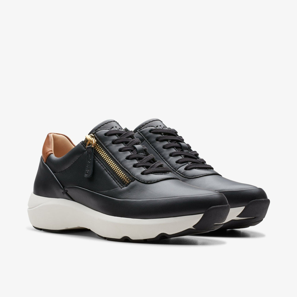 Tivoli Zip Black Leather | Clarks online - Women