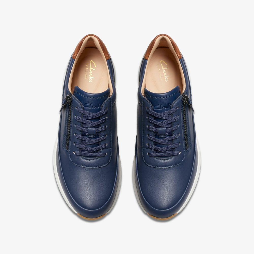 Tivoli Zip Navy Leather | Clarks outlet - Women