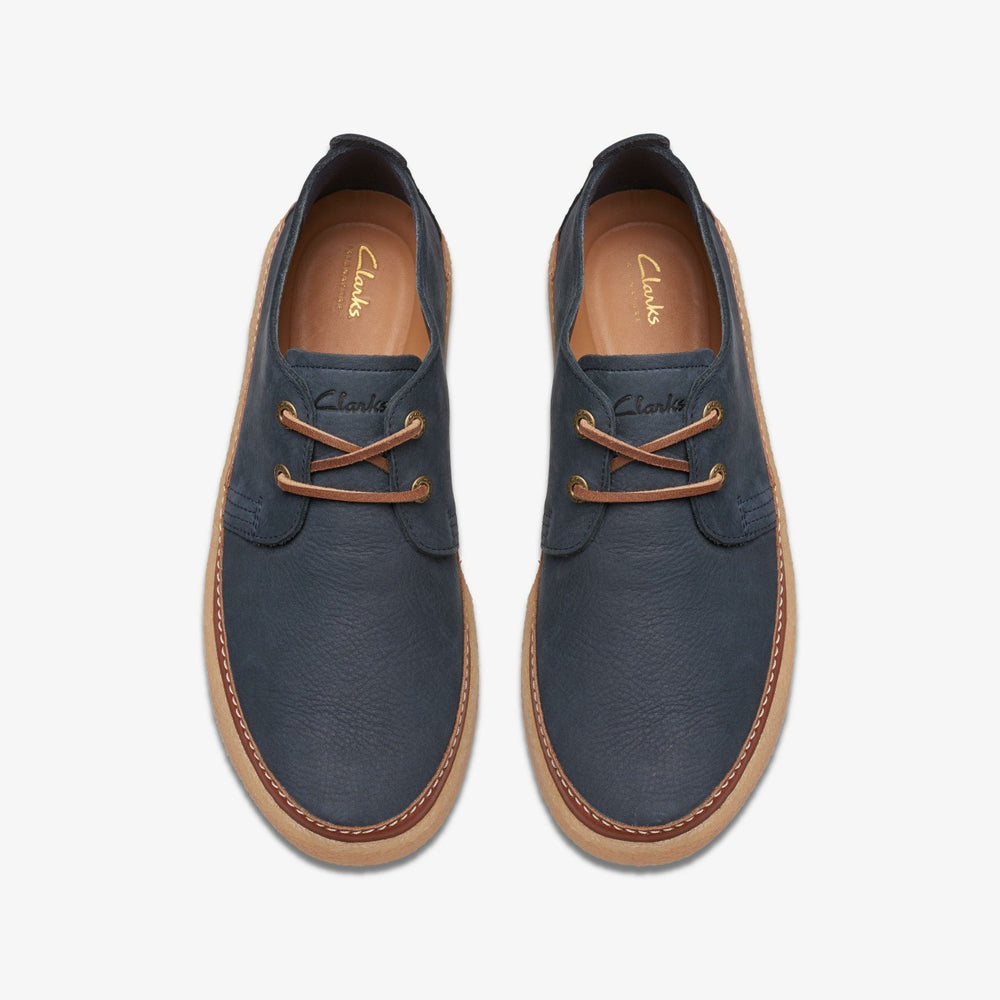 Clarkwood Low Navy Nubuck | Clarks outlet - Men