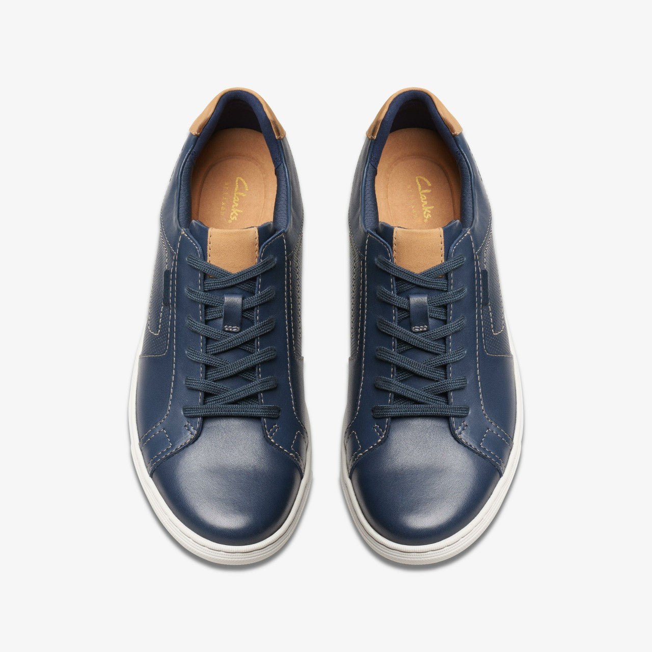 Mapstone Lace Navy Leather | Clarks discount - Men