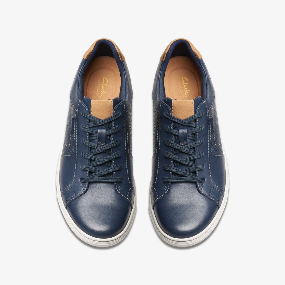Mapstone Lace Navy Leather | Clarks discount - Men