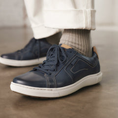 Mapstone Lace Navy Leather | Clarks discount - Men