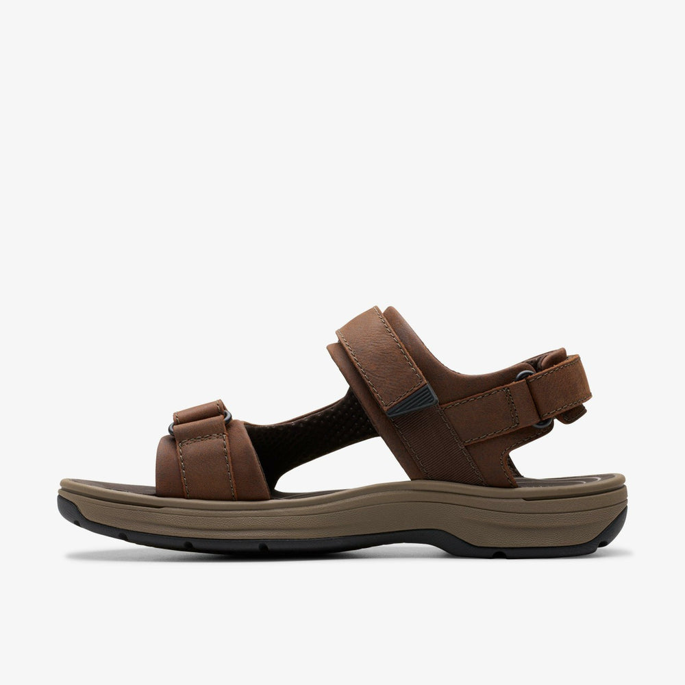 Saltway Trail Dark Brown Leather | Clarks discount - Men