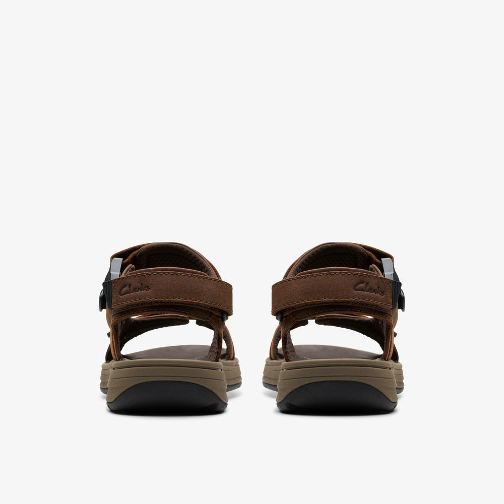 Saltway Trail Dark Brown Leather | Clarks discount - Men