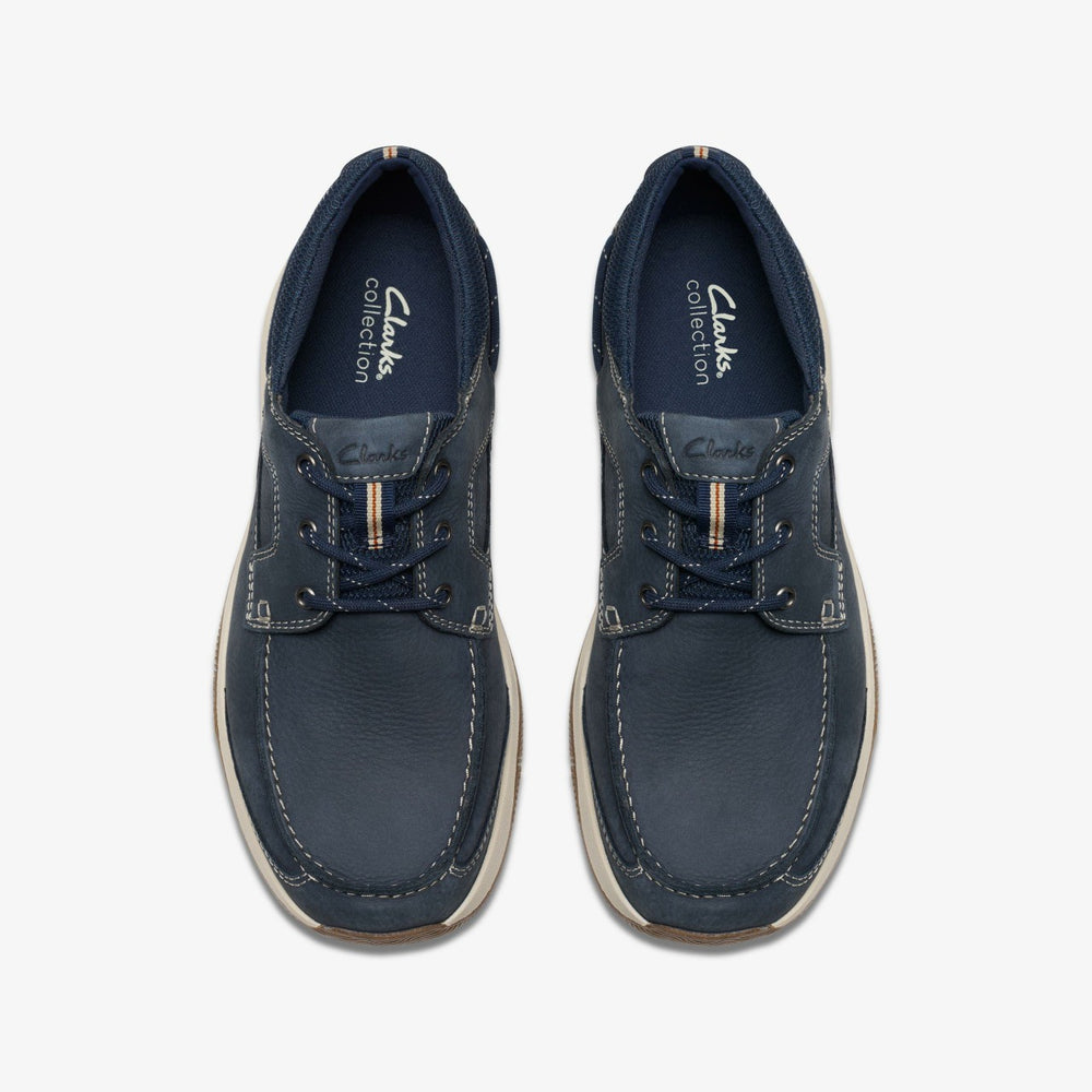 Sailview Lace Navy Nubuck | Clarks discount - Men