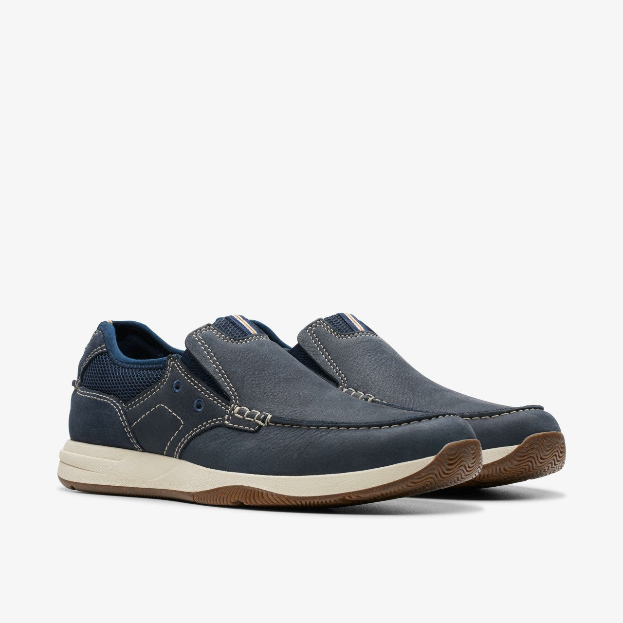 Sailview Step Loafer Navy Nubuck | Clarks for sale - Men