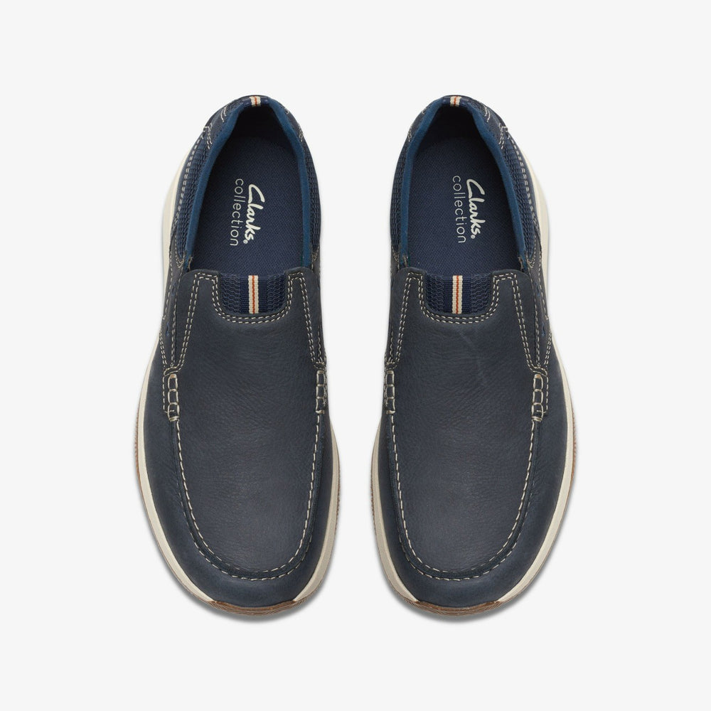 Sailview Step Loafer Navy Nubuck | Clarks for sale - Men