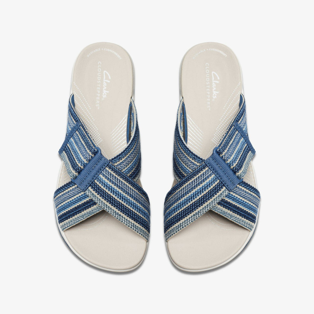 Arla Wave Blue Combination | Clarks for sale - Women