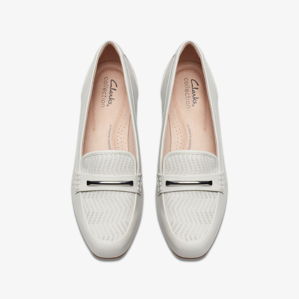 Juliet Aster Off White Leather | Clarks online - Women