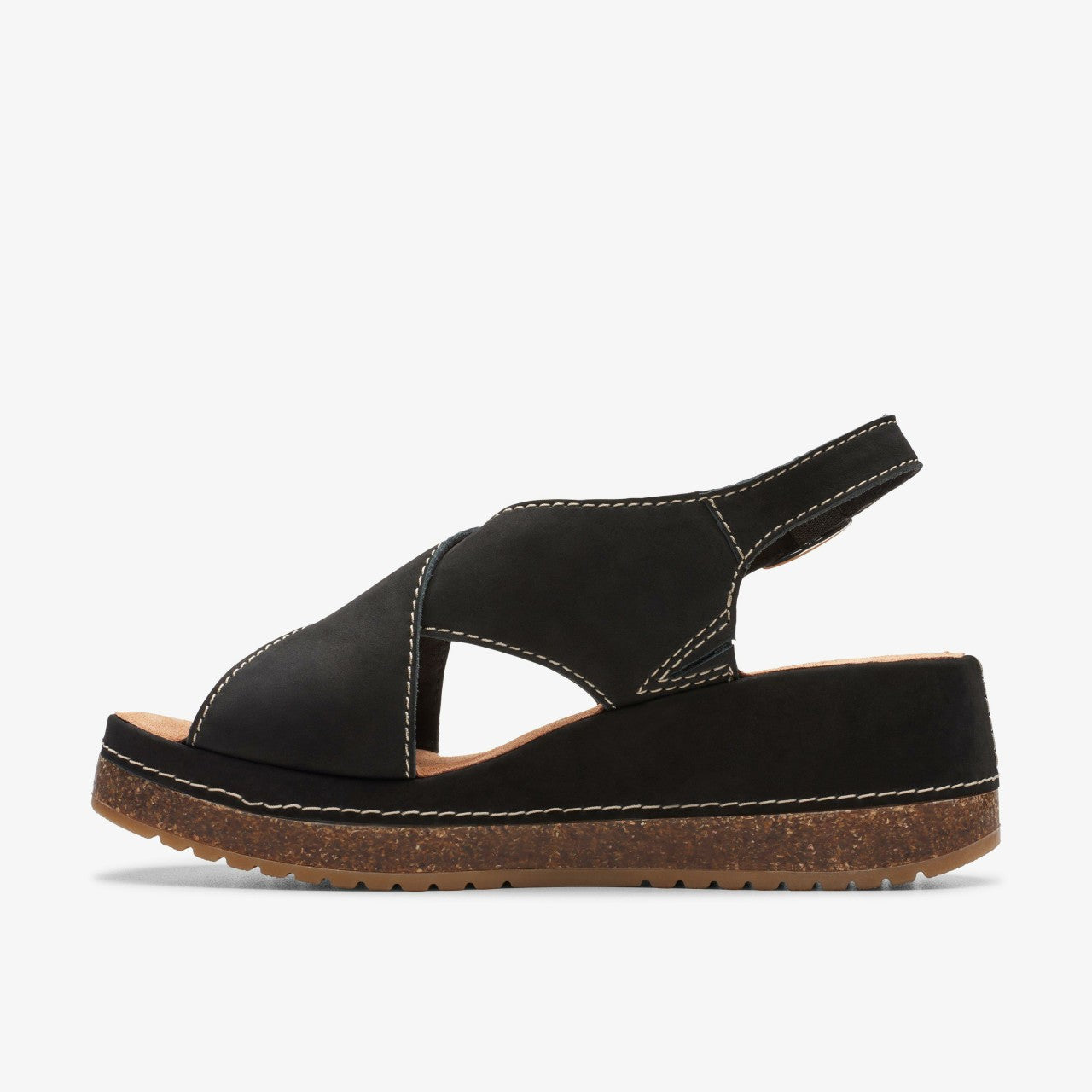 Kassanda Step Black Nubuck | Clarks discount - Women